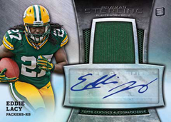 Eddie Lacy 2013 Bowman Sterling Autograph Jersey Rookie (128/166) Seahawks  GB