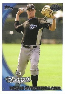 Noah Syndergaard baseball card (Bluefield Blue Jays, New York