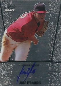 Jose Fernandez In Person Signed 2015 Lansing Lugnuts Team Set Card