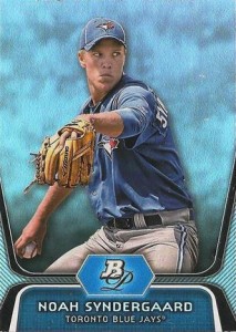 Noah Syndergaard baseball card (Bluefield Blue Jays, New York