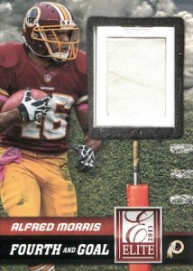 2013 Panini Elite Football Fourth Goal Memorabilia Alfred Morris 2013 Elite Football Cards 9