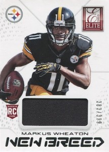 2013 Panini Elite Football New Breed Memorabilia Markus Wheaton 2013 Elite Football Cards 13