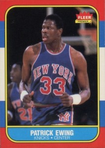 Patrick Ewing 1991-92 NBA Hoops Card # 26 Georgetown New York Knicks NBA HOF