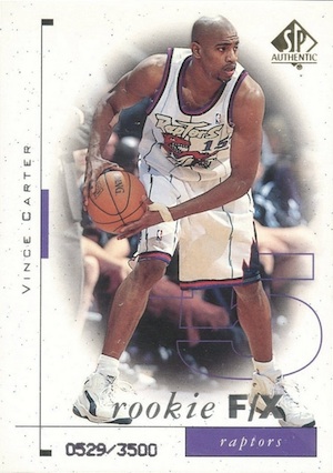 Vince Carter Rookie Cards Checklist and Memorabilia Buying Guide