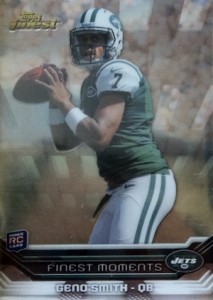 2013 Topps Finest Football Finest Moments Geno Smith 2013 Topps Finest Football Cards 11