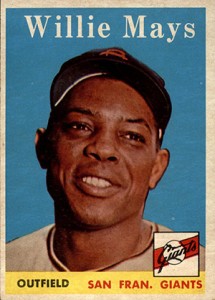 1962 Topps #300 Willie Mays AUTHENTIC