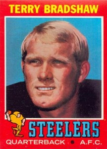 1977 Topps Terry Bradshaw 245 Football Card Pittsburgh 