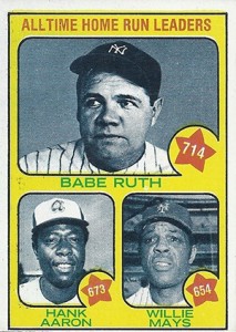 Vintage Willie Mays Baseball Card Timeline: 1951-1974 55