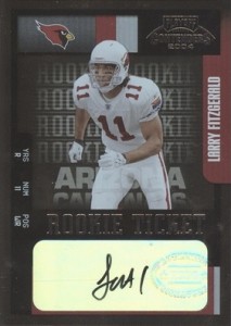 2004 Larry Fitzgerald Rookie Fleer Inscribed /150 SP Jersey HOF