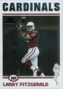 LARRY FITZGERALD 2004 PLAYOFF HOGG HEAVEN ROOKIE JERSEY RELIC RC #626/750  BC7582