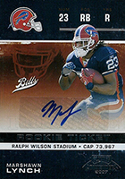 MARSHAWN LYNCH 2007 UD TRILOGY ROOKIE RC AUTOGRAPH AUTO #68/99- BILLS!!