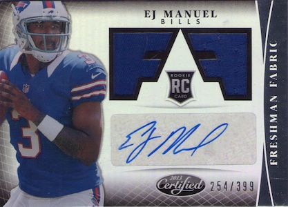 E.j. Manuel 2013 Absolute Rpm Afc Triple Jersey Auto Rc #d 78/99 - NFL  Autographed Football Cards at 's Sports Collectibles Store