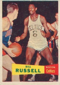 Bill Russell Autographed 1970 Topps Rookie Card #304 Los Angeles