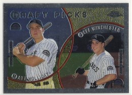 1999 Topps (Draft Picks) Matt Holliday & Jeff Winchester Rookie