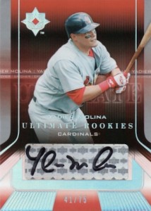 Yadier Molina 2004 Bowman Baseball Rookie Card RC #301 Graded PSA 7