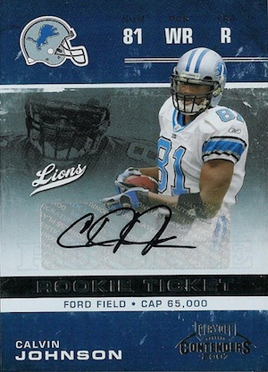 : 2007 Topps Football Rookie Card #320 Calvin Johnson :  Collectibles & Fine Art