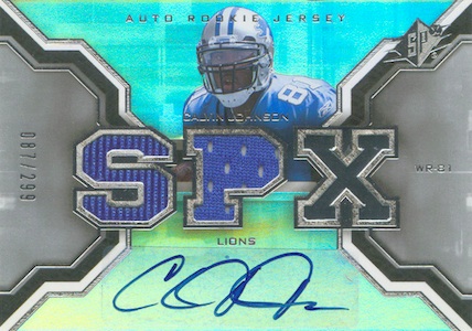 FS / Calvin Johnson 2007 Topps Black Border ROOKIE Game Worn - Only 2 of 6!  NM+ : r/footballcards