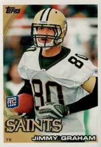 2010 PANINI-GRIDIRON GEAR JIMMY GRAHAM ROOKIE RC #204 NEW ORLEANS