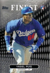 2013 Topps Five Star Yasiel Puig jumbo jersey #D29/30 #FSJJR-YP