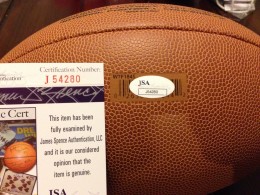 Adrian Peterson Signed Football COA