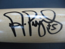 Albert Pujols Signed Bat Close-up