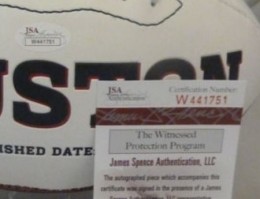 Arian Foster Signed Football COA close Arian Foster Cards and Autograph Memorabilia Guide 51