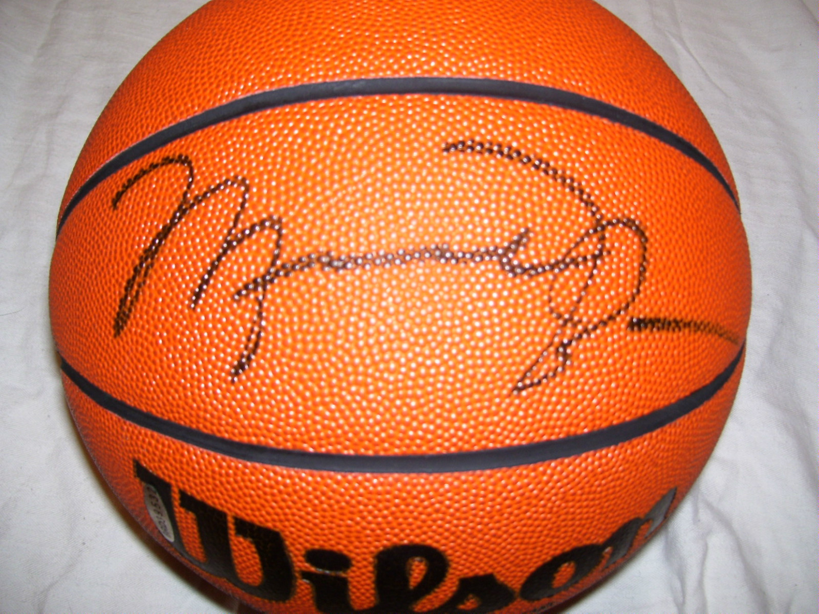 signed michael jordan basketball