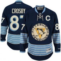 Pittsburgh Penguins Sidney Crosby #87 Navy Blue Winter Classic Alternate  Jersey