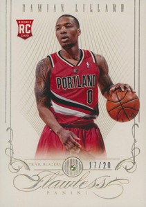 04 2012-13 Panini Flawless Damian Lillard RC Easy Seeing Green: Top 2012-13 Panini Flawless Basketball Sales 4