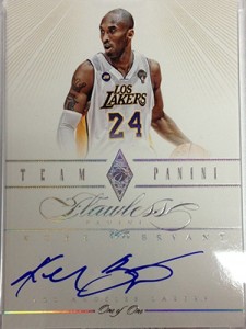 06 2012-13 Panini Flawless Team Panini Autographs Platinum Kobe Bryant Easy Seeing Green: Top 2012-13 Panini Flawless Basketball Sales 7