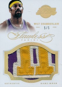 16 2012-13 Panini Flawless Patches Gold Wilt Chamberlain Easy Seeing Green: Top 2012-13 Panini Flawless Basketball Sales 12