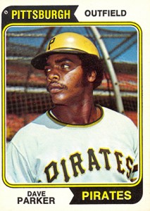 Dave Parker wearing a goalie mask on - Baseball In Pics