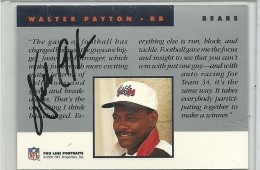 1999 Upper Deck Century Legends Walter Payton GAME-WORN Patch Auto jersey  Numbered 34/34 You don't see text on the back of cards anymore…