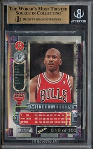 Bidding on Michael Jordan 1997-98 Metal Universe Precious Metal Gems Over $17,000 2