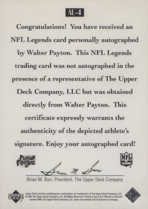 Andy Dalton TCU Horned Frogs Autographed 2011 Upper Deck Football Legends  #97 BGS Authenticated 9.5/10 Card