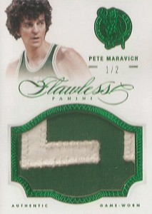 20 2012-13 Panini Flawless Patches Emerald Pete Maravich Easy Seeing Green: Top 2012-13 Panini Flawless Basketball Sales 16
