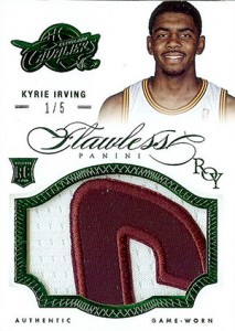 20 2012-13 Panini Flawless Rookie Patches Emerald Kyrie Irving Easy Seeing Green: Top 2012-13 Panini Flawless Basketball Sales 18