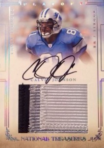 DETROIT LIONS CALVIN JOHNSON signed INSCRIBED AUTH CHROME FULL