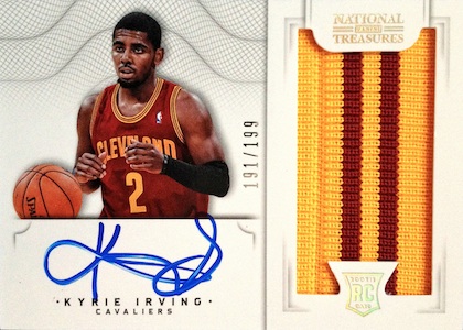 autographed kyrie irving jersey