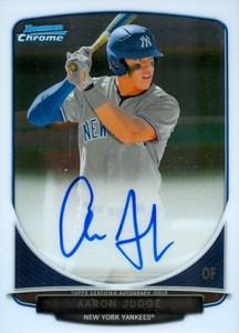 2013 Bowman Chrome Draft Aaron Judge Refractor Autographs BGS 9.5