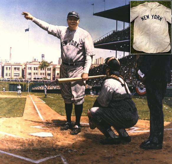 Facsimile Autographed Babe Ruth New York Pinstripe Reprint Laser Auto  Baseball Jersey Size Men's XL