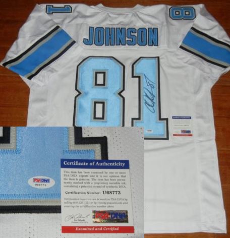 Calvin Johnson "HOF 21" Signed Detroit Lions Custom Jersey (JSA  Witness COA)