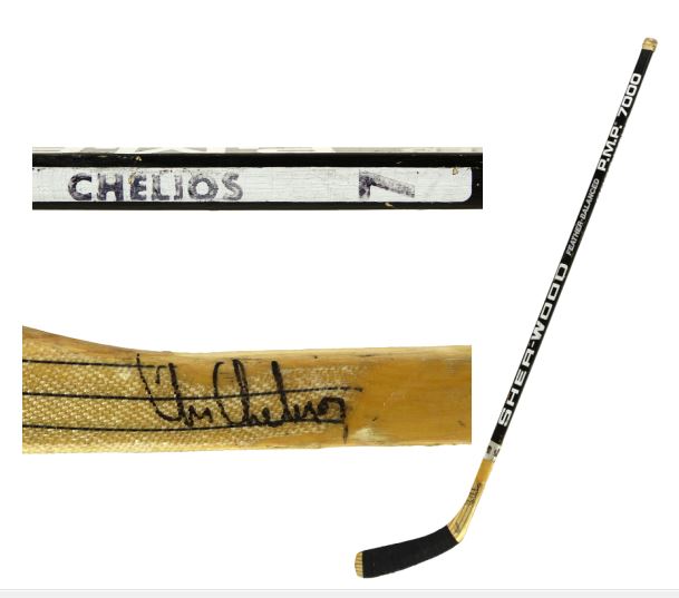 1995-96 Chris Chelios Game Worn, Signed Chicago Blackhawks, Lot #81794