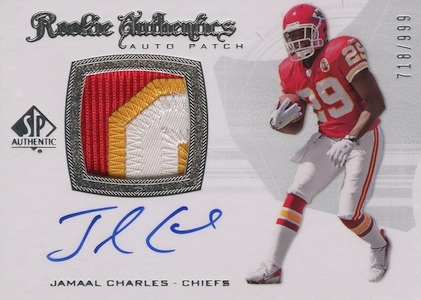 Jamaal Charles Authentic Signed Red Pro Style Jersey BAS Witnessed