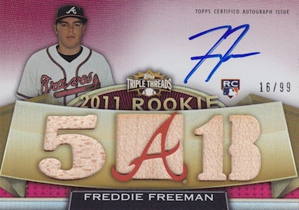 Freddie Freeman Autographed and Framed Atlanta Braves Jersey