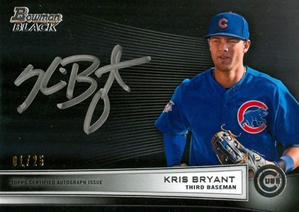 2014 Bowman Chrome Prospect Autos Card #BCAPKB Kris Bryant BGS 9.5 w/1