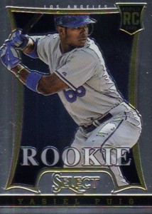 2013 Topps Update Yasiel Puig Gold #'d/2013 Checklist Rookie Baseball