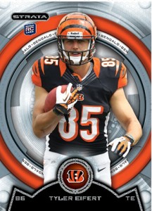 Tyler Eifert 2013 Panini Black Onyx Rookie Materials Jersey Card Insert  #27/99