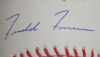 freddie freeman autographed baseball