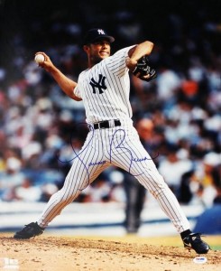 Mariano Rivera Signed 16x20 New York Yankees Pitching Photo